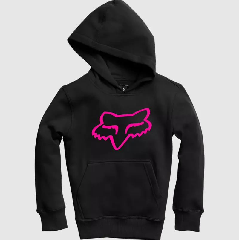 Fox Youth Legacy Pullover Fleece Pink Black
